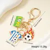 Colgante de Fútbol de Metal Llavero Creativo Recuerdo del Mundial para Hombres Aficionados Regalo Clásico