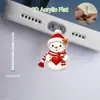 Protetor de Poeira para Celular Gato Raivoso Acrílico Popular Transfronteiriço 2D Pingente Tipo-C Fofo