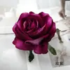 Terciopelo Sintético Flor de Rosa con Perla Grande Cabeza de Flor DIY Corona de Flores Flores Artificiales Arreglo de Pared de Flores para Boda Accesorios de Fotografía