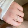 Anillo Minimalista de Estilo Francés con Delicadas Cuentas de Perlas Elegante Sencillo de Alta Calidad Anillo Romántico para Dedo Anillo de Cola