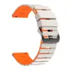 Adecuado para Samsung/Huawei/Xiaomi Watch Series Correa de Reloj de Silicona con Patrón de Piano Bicolor 22mm Universal