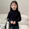 Suéter de Punto Suave Casual para Niñas 2025 Nuevo Estilo Invierno Estilo Extranjero Versátil Ropa Interior de Punto para Niños y Mujeres