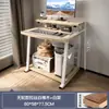 Escritorio de Computadora, Escritorio Pequeño, Mini Mesa Móvil de Estudio para Laptop, Mesa de Noche Simple para Apartamento Pequeño en Dormitorio