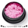 Serie Fluorescente de Venta Caliente Transfronteriza 1+2+3 mm Redondo Polvo de Cebolla Arte para Uñas Degradado Polvo Láser Esmalte de Uñas en Gel