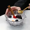Taza de Vidrio Transparente con Forma de Encaje Creativo, Taza Linda para Helado de Uso Diario, Taza para Postre, Taza Doméstica para Bebidas Frías, Estilo Ins