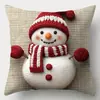 Estilo Navideño Impresión Digital Funda Decorativa para Cojín de Sala de Estar Amazon Funda para Cojín Navideño Funda para Cojín de Sofá Fabricante