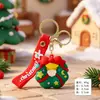 Llavero Colgante de Santa Claus Transfronterizo Encanto de Bolsa de Dibujos Animados Accesorio de Llavero Exquisito Pequeño Regalo de Navidad