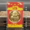 Dios de la Riqueza de lámina dorada para transportar monedas de oro para atraer dinero madre dios rico de la riqueza para ahorrar dinero dios de la riqueza baishun dios de la riqueza tarjeta de papel moneda de lámina dorada