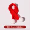 Gorro de Navidad Lindo Mini Rojo Tejido Pequeño Gorro Pinza para el Cabello Accesorio para el Cabello Gorro para Botella de Vino Decoración de Disfraz Navideño