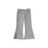 Wurib One Girl's Horn Fungus Dense Edge Leggings Verão Infantil Brincalhão Bonito Pit Fino Calças de Cor Sólida