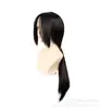 [Tongchuan] Peluca de cosplay de Naruto negro Uchiha skunk APH Wang Yao god of the night sword perro Lang