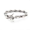 Moda europea y americana innovadora color Macron tejido Pulsera de ancla para hombres y mujeres avión cuerda de poliéster pulsera de moda