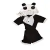 Camisa de Algodão de Verão Desenho Animado Pikachu Stitch Infantil para Ar Condicionado Roupas Caseiras Masculinas e Femininas Macacão de Manga Curta Dinossauro Panda