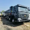 Exportado para a África Caminhão Basculante Howo Usado, Caminhão de Oito Rodas (Quatro na Frente e Oito Atrás), Pneus Novos para Terraplanagem, Caçambas Novas
