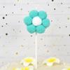 Bola de Cabelo Nuvens Bolo Enfeites Decorativos Girassol Prato Lua Feliz Aniversário Plug-in Nuvens Brancas Bandeira