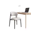 Silla de Comedor Moderna de Lujo Ligero con Tapicería Gruesa de Cuero y Respaldo Suave, Adecuada para Apartamentos Pequeños, Personalizable con Opciones de Pedido al por Mayor