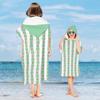 2025 Poncho Pai e Filho Adulto e Criança Toalha de Banho Capa com Capuz Secagem Rápida Absorvente Toalha de Natação Viagem Praia