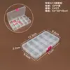 Caja de Almacenamiento de Plástico Transparente de 5 Compartimentos, 8 Compartimentos, 10 Compartimentos, 15 Compartimentos, 24 Compartimentos para Cuentas, Componentes, Joyería y Piezas