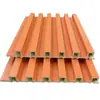 Fabricante Personalizado Atacadista Painéis de Treliça de Bambu e Madeira, Painéis de Parede de Fundo Côncavo-Convexo, Painéis de Parede Decorativos de Treliça para Hotel com Ranhuras e Curvados