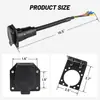 Cable de remolque americano personalizado de 4 pines y 5 cables Convertidor 4+7 Adaptador para RV Cable de conexión de luces Enchufe estándar estadounidense