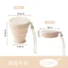 Taza de Agua Plegable de Silicona de Grado Alimenticio, Taza Plegable Portátil para Viajes, Taza para Enjuague Bucal de Camping, Taza Resistente a Altas Temperaturas para Viajes y Exteriores