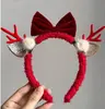 Diadema Shirley Rose Navideña 2026 Diadema de Peluche con Lazo de Año Nuevo Accesorio para el Cabello Minnie de Disneyland Hong Kong Pasador