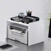 Rack de armazenamento para impressora, prateleira de mesa, rack doméstico para armazenamento de arquivos de mesa, pequeno armário para cópias