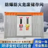 Cuarto de Almacenamiento a Prueba de Explosiones y Fuego para Residuos Peligrosos, Gabinete de Almacenamiento Temporal a Prueba de Fugas de Líquidos, Cuarto de Almacenamiento de Residuos para Gasolineras y Talleres Mecánicos