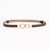 Novo Estilo Pequeno Estilo Fragrante Versátil Fivela de Pérola Cinto Fino com Saia Terno Feminino Cinto de Cintura para Mulheres