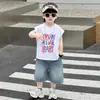 Conjunto de Verano para Niño Chaleco Moderno y Cool para Niños Ropa de Dos Piezas Estilo Coreano 2025 Nuevo Bebé a la Moda Sin Mangas