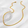 Pulsera y Collar con Patrón Transfronterizo Europeo y Americano de Acero Inoxidable Chapado en Oro de 18K Joyería Impermeable Accesorios de Nicho de Alta Gama para Mujeres