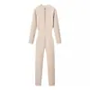 Para Comercio Exterior Transfronterizo Europeo y Americano Ropa de Mujer Aliexpress Más Vendido Moda Otoño Mono de Punto con Media Cremallera