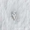 Pendientes de Aleación de Titanio F136 con Circonita de Colores para Helado G23 Titanio Rosca Interna Circonita Joyería para Piercing de Cabeza de Uña de Labio/Lengua