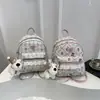 Bolso Nuevo Elegante y de Moda Primavera 2026, Textura Minimalista, Mochila para Mujer, Mini Mochila de Dibujos Animados de Moda