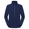 Jaqueta de Fleece para Homens e Mulheres, para Exterior na Primavera, Outono e Inverno, Moletom Espessado dos Dois Lados, Cardigã e Camada Interna para uma Jaqueta Softshell