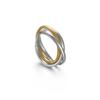 Anillos de Acero Inoxidable de Tres Anillos para Mujer de Venta Caliente Europea y Americana, Tallas Estándar de EE. UU., Fábrica de Joyería de Acero Inoxidable al por Mayor