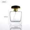 Botella de Perfume Transparente de Fondo Grueso de Alta Gama Creativa 50ml Botella de Relleno Cosmético Botella de Vidrio con Atomizador Fino para Perfume