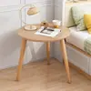 Alternativa para Mesa de Cabeceira: Mesa de Cabeceira Moderna Simples, Pequeno Rack de Armazenamento, Mesa Pequena de Chão, Madeira Maciça, Cor Simples de Madeira Natural