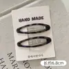 Um Par de Presilhas de Cabelo Estilosas com Estampa de Leopardo, Gotejamento de Óleo e Gota d'Água, Novas Presilhas Ovais Coloridas Fofas para Meninas