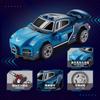 Bloques de Construcción de Coche Deportivo de Empuje Hacia Atrás de Cuatro Rejillas Adornos Educativos para Niños Modelo de Coche Regalo para Niño Venta al por Mayor