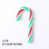 Decorações de bengala de doce de plástico de Natal transfronteiriças, Enfeites para árvore de Natal, Decorações para festa de Natal em casa atacado