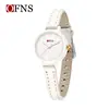 Nuevo Reloj Colorido de Oufani, Versión Coreana, Reloj para Niñas de Tres Manecillas Estilo Universitario, Correa de Cuero Macarrón, Reloj Simple para Niños