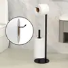 Suporte para Papel Higiênico Transfronteiriço Aço Inoxidável Montado de Chão Suporte para Papel Toalha Rack de Papel de Chão Rack de Armazenamento