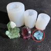 Cluster de Cristal Natural Simulada Pedra Bruta Enfeites Decorativos Cola de Cristal Gotejante Cluster de Cristal Iceberg Saponite Cola Gotejante Molde de Silicone