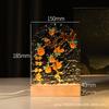 Tablero de Dibujo Acrílico Transparente con Ondas de Agua DIY Regalo Hecho a Mano Tulipán Pintado Luz Nocturna Adorno Regalo para el Día de la Madre