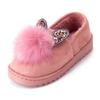 Chinelos E-commerce Transfronteiriço Feminino 2019 Novos Sapatos de Pelo Sapatos Slip-on Celebridade da Internet Plataforma de Fundo Grosso Sapatos de Feijão Versáteis