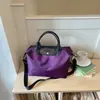 Bolsa Tote de Nylon para Dumplings 202 para Mujer, Bolso de Mano de Gran Capacidad para Viajes Diarios con Correa Ancha para el Hombro, Se Puede Usar Cruzado, Bolsa Casual de Viaje