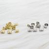 Banhado a ouro 14K cor de ouro branco cobre borboleta orelha plug grande orelha Dier unha plug brinco brinco Cap Ear back ear pressure
