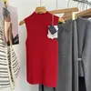 Shanghai Dan Nong Tricô/2026 Malha Fina Sem Costura Lã Outono/Inverno Gola Alta Meia Coleira Colete Suéter Feminino Roupa Base