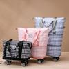 Bolsa de viaje de gran capacidad con rueda universal para estudiantes de vacaciones, mujeres embarazadas esperando el parto, bolsa de almacenamiento, separación húmedo y seco, bolsa de gimnasio expandible